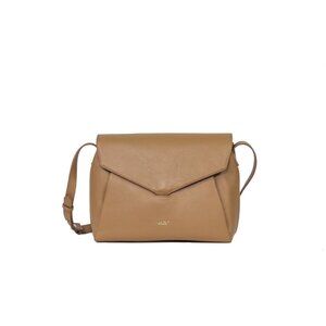 Mina Baie Audrey Tan Brown Shoulder Tote Bag